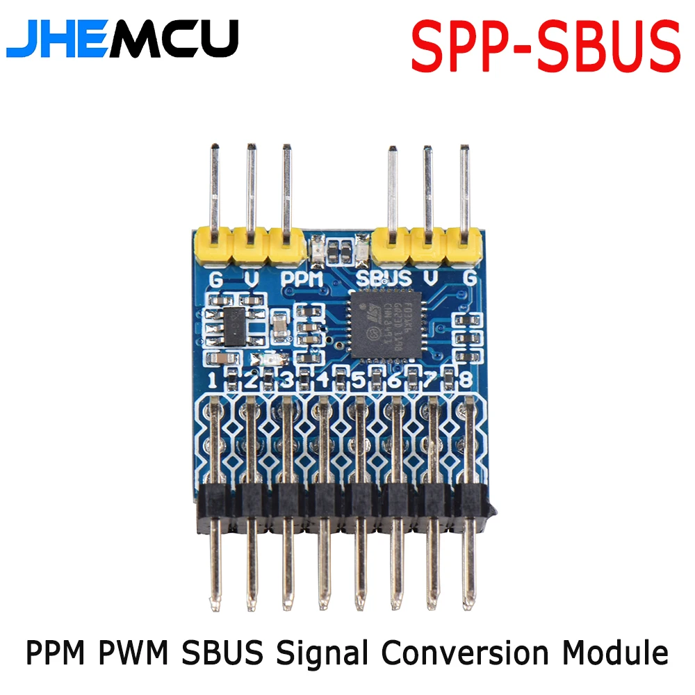 JHEMCU 8CH Receiver PWM PPM SB - đánh giá và giá Receiver Sbus 8Ch