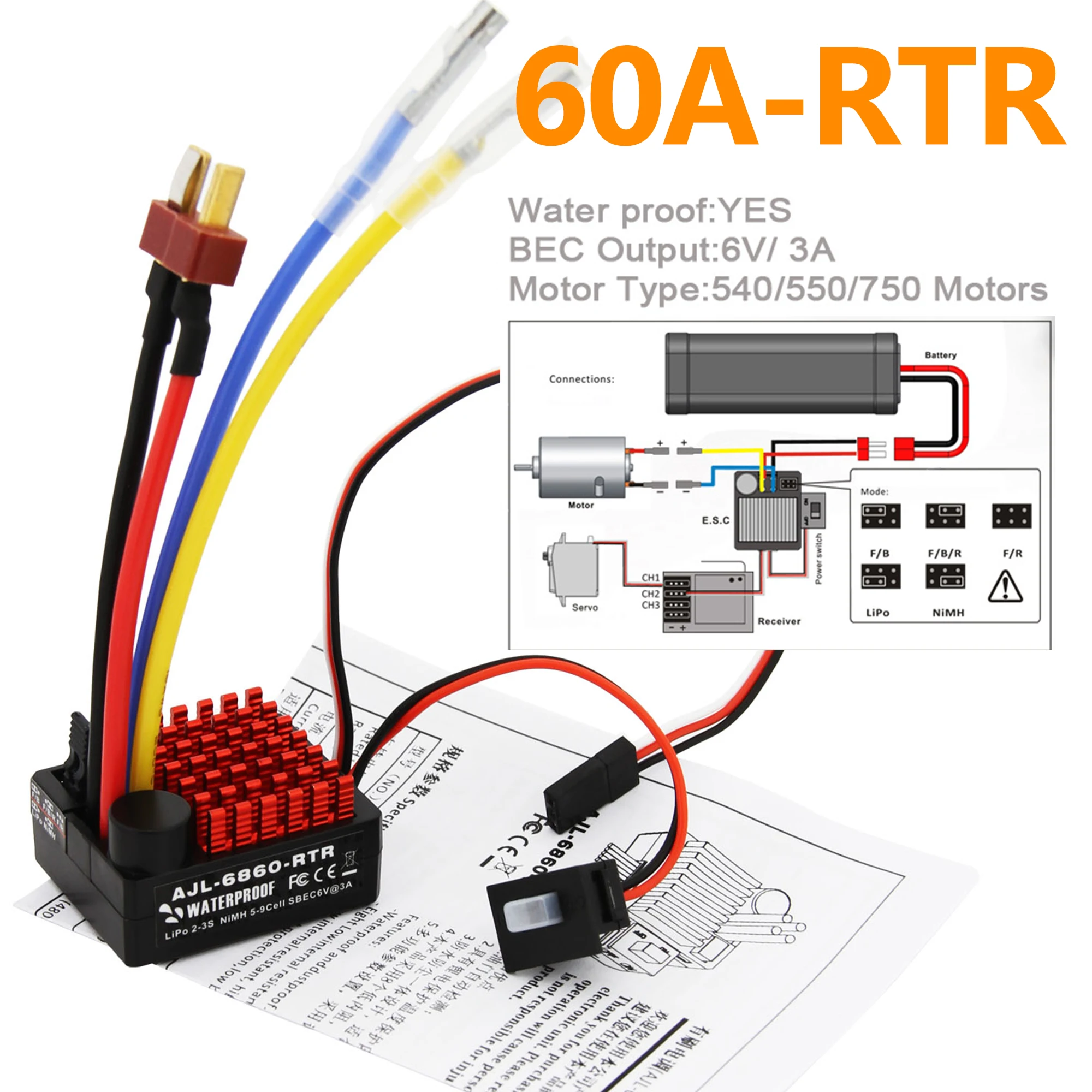 540/550/750 Motors Waterproof  - đánh giá và giá Rc Hobby Land