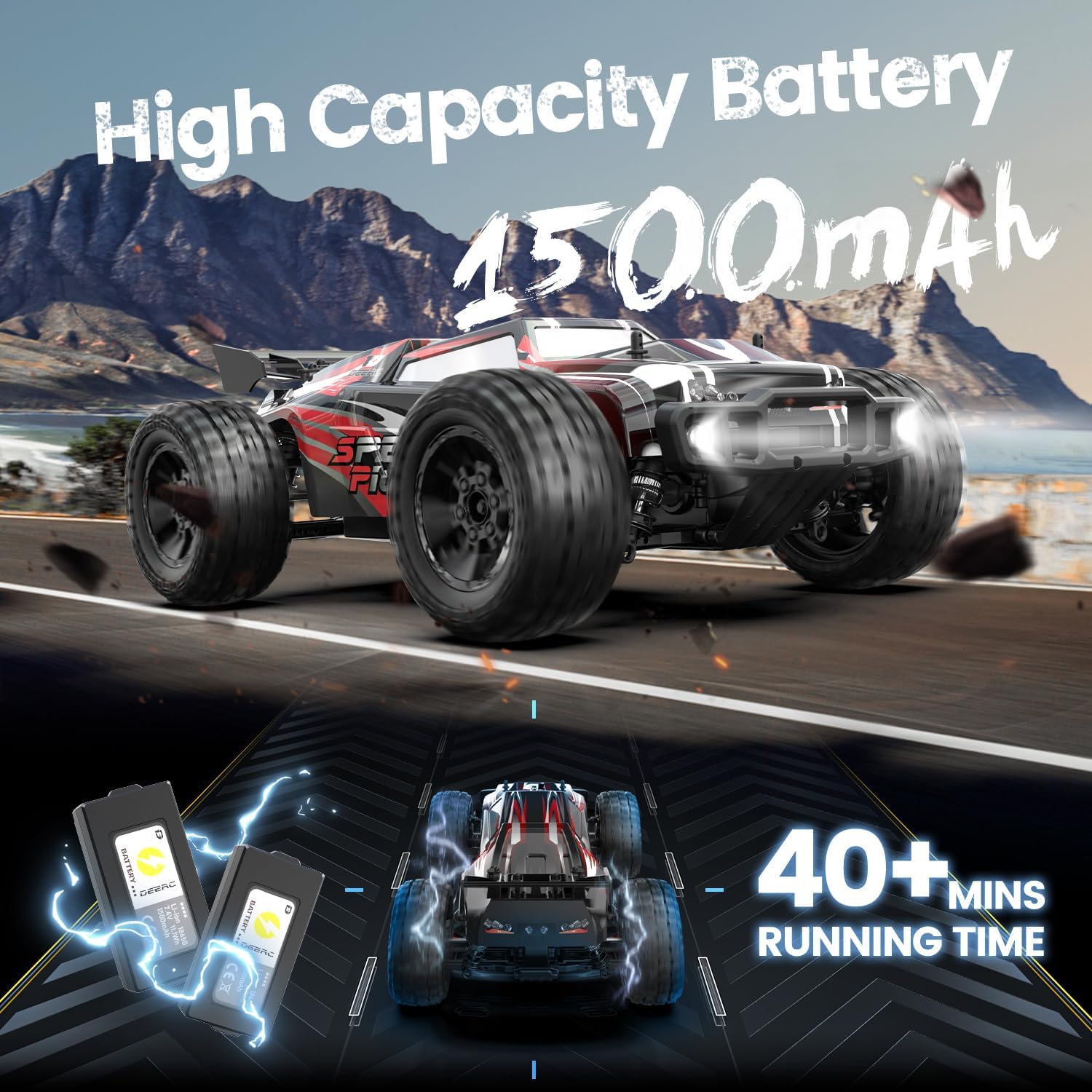 1:10 Scale Large RC Car with D - đánh giá và giá Rc Hobby Grade Monster Truck
