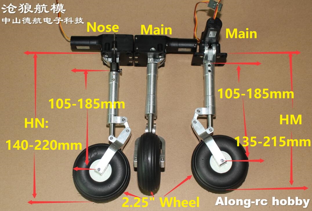 2.25' One Wheel Nose Main Full - đánh giá và giá Rc Hobby Land