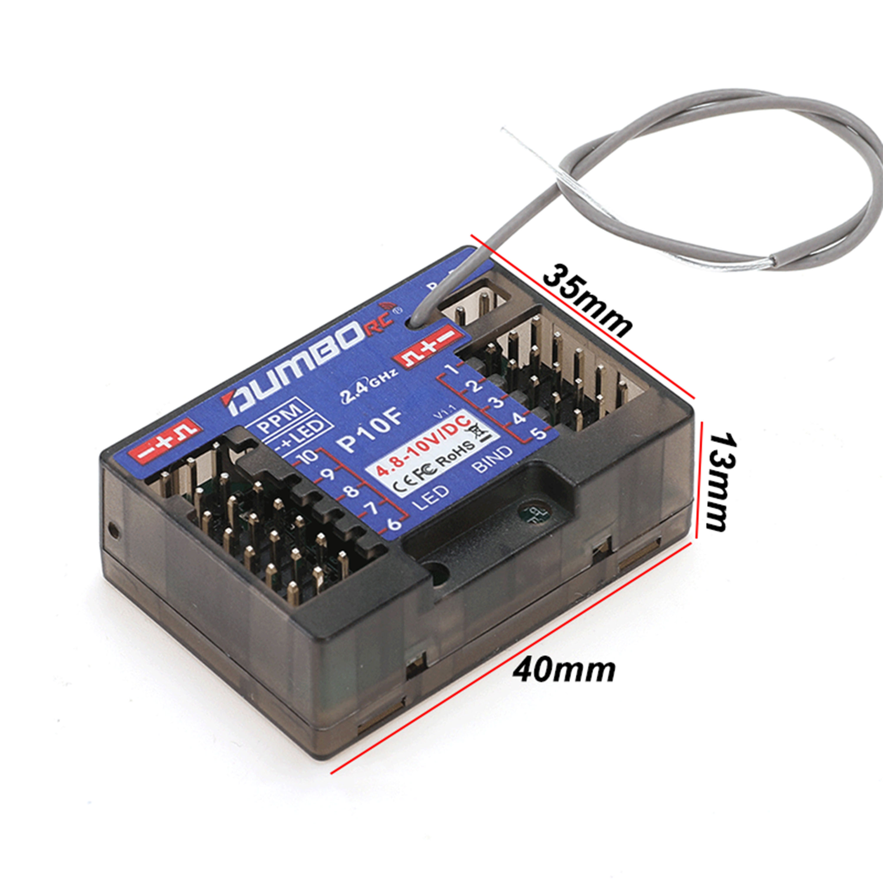 DUMBORC P10F P10FG 10CH 2.4GHz - đánh giá và giá Rc Hobby Shops